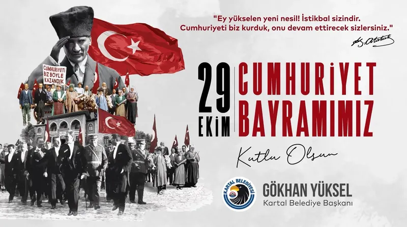 Başkan Gökhan Yüksel’den 29 Ekim Cumhuriyet Bayramı Mesajı (1)