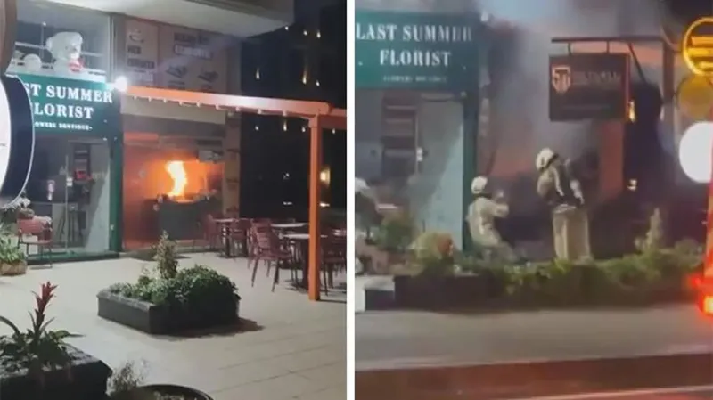 Etiler'de gaz kaçağı nedeniyle restoran yandı