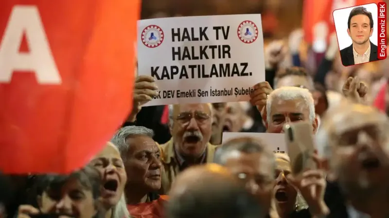 Halk Tv için yurttaşlar eylem yaptı