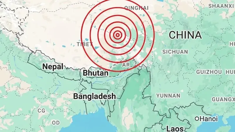 Çin'de 7,0 büyüklüğünde deprem