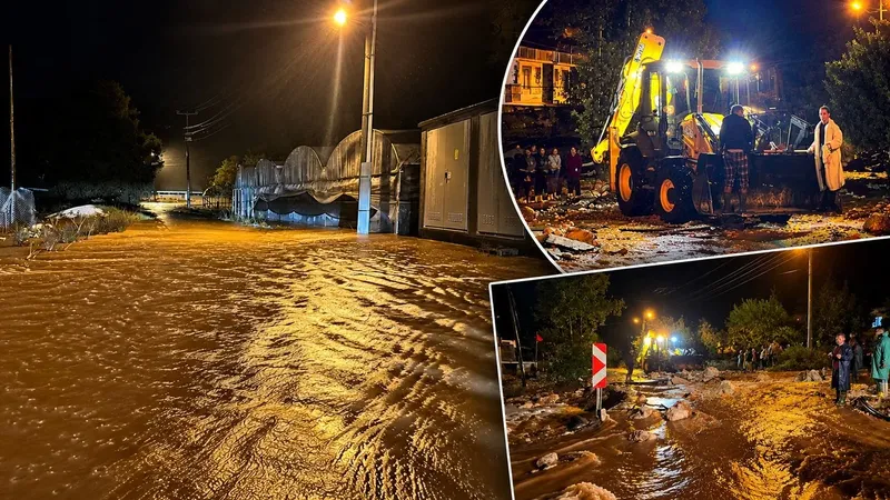 Antalya'da sel felaketi yeniden yaşandı!