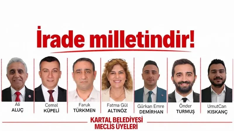 Kartal Belediyesi'nden 7 meclis üyesi Yeni Parti'ye geçti