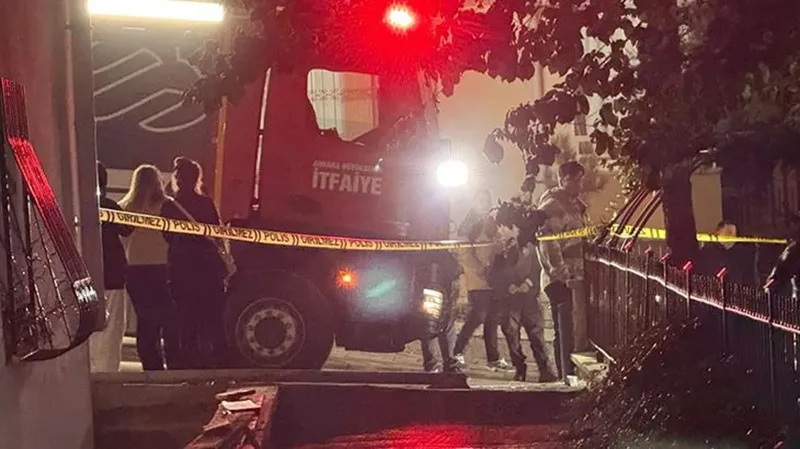 Çankaya'da korkutan doğalgaz patlaması!