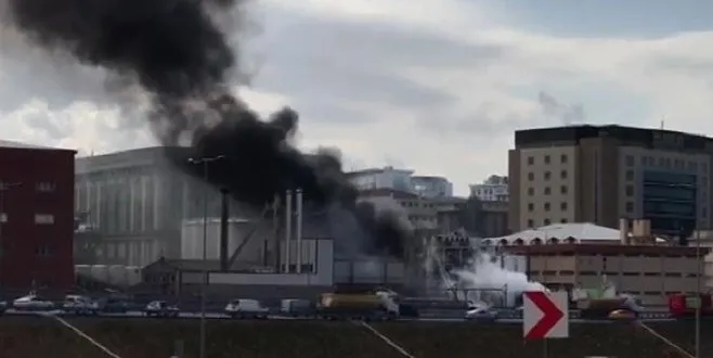 İstanbul İkitelli'de korkutan yangın