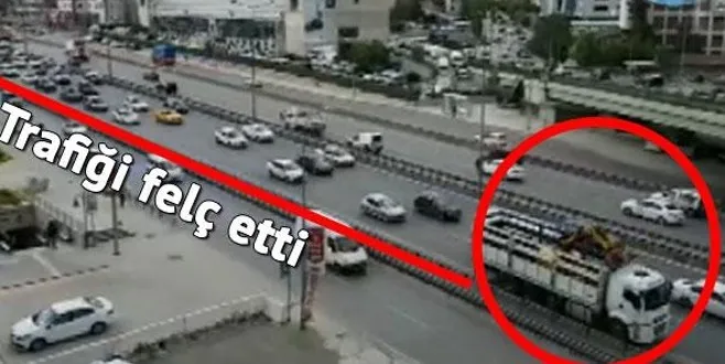 Kartal'da E-5'te inanılmaz görüntü!