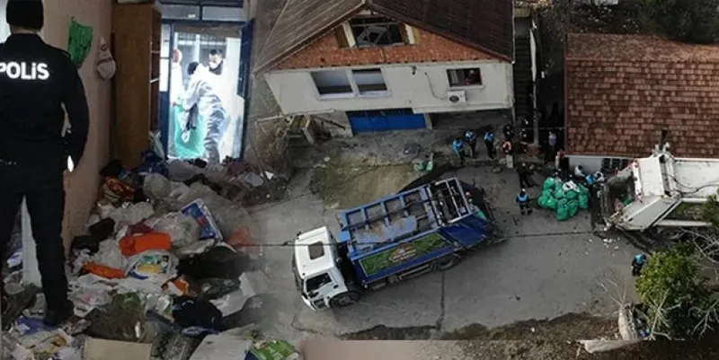 Pendik'te çöp ev şaşkınlığı! Tam 20 ton...