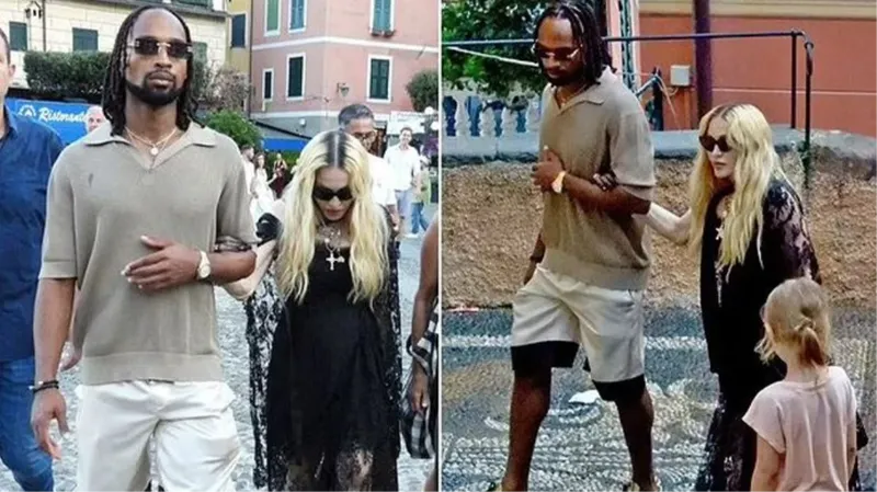 Madonna 37 yaş küçük sevgilisi Akeem Morris ile el ele!