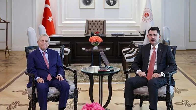 Murat Kurum Aziz Yıldırım’ı kabul etti