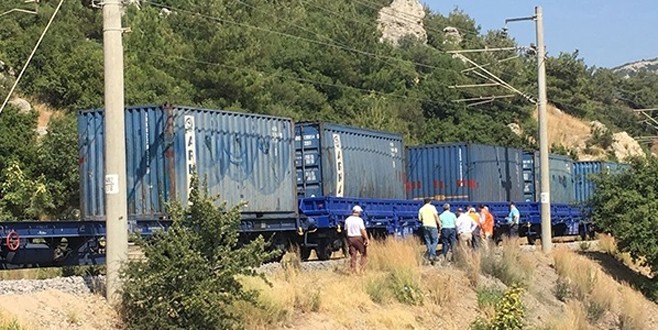 Amanoslar'da yük trenine terör saldırısı