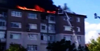 Tuzla'da korkutan yangın