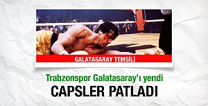Galatasaray Trabzon'a yenildi, capsler patladı