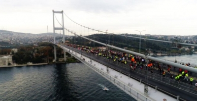 İstanbul Maratonu'nda renkli anlar