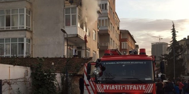 Kartal'da yangın paniği