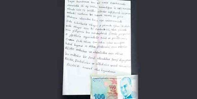 Mevsimlik işçi olarak çalışan bir anneden şehit ailelerine bağış