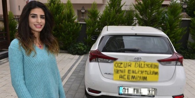 Acemi şoförden örnek davranış