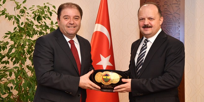 Ali Kılıç ve yardımcılarından Meftun Dallı'ya yeni yıl ziyareti