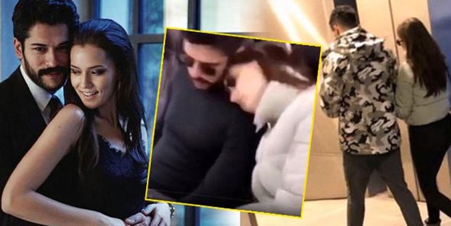 Fahriye Evcen ve Burak Özçivit uçakta yakalandı