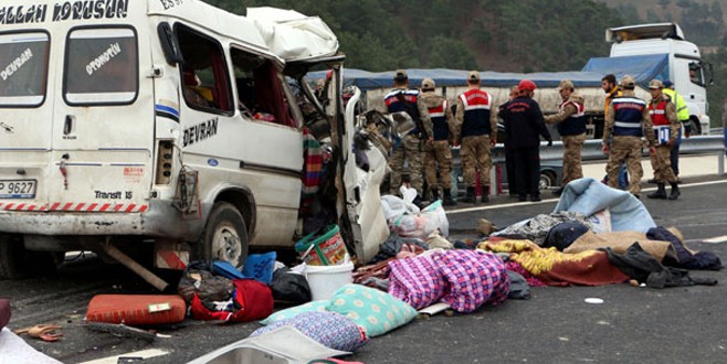 Kahramanmaraş'ta feci kaza: 9 ölü