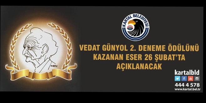Vedat Günyol 2. Deneme Ödülü 4 Mart'ta sahibini bulacak