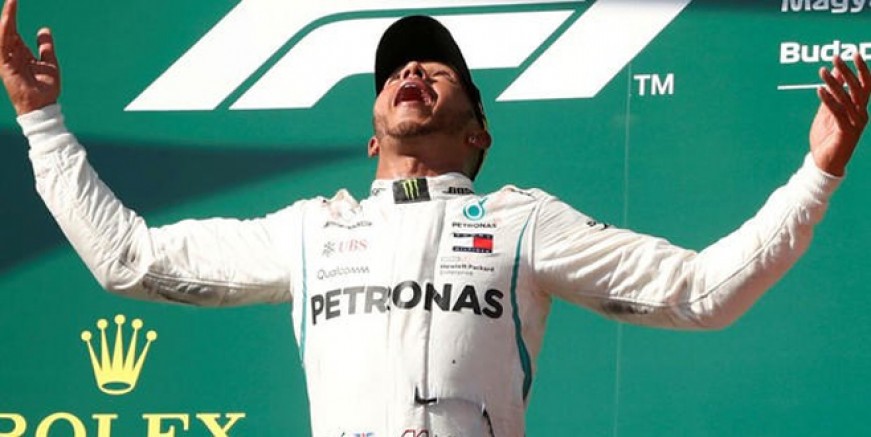Macaristan'da zafer Hamilton'un