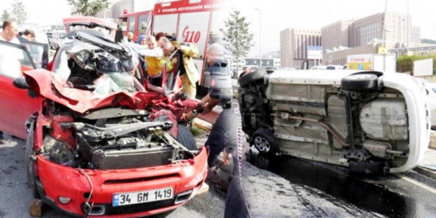 Maltepe'de akılalmaz kaza!