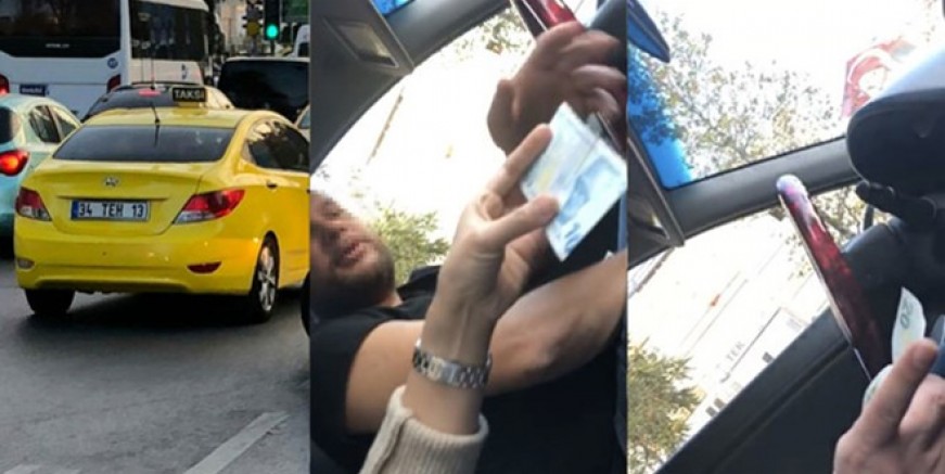 Taksici turist kadını taciz edip soydu!