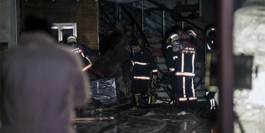 Ankara'da yangın faciası; 5 işçi öldü