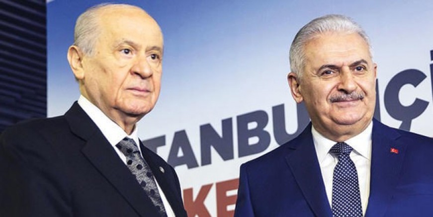 Bahçeli'den Yıldırım'a ittifak ziyareti
