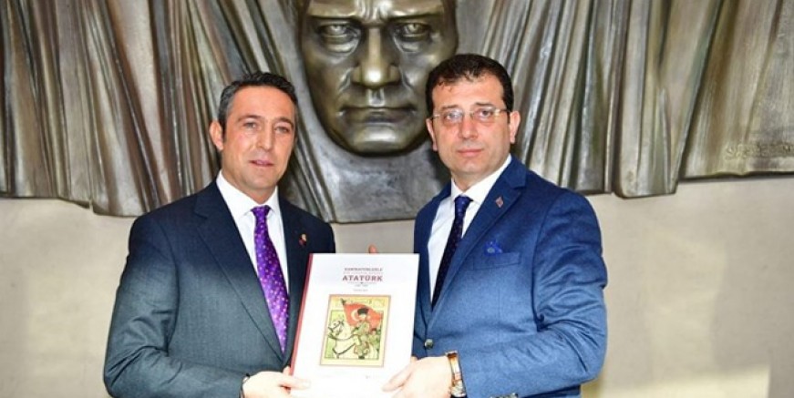 Ekrem İmamoğlu Ali Koç'u ziyaret etti