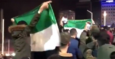 Taksim'deki Suriye kutlamasına tepki yağdı