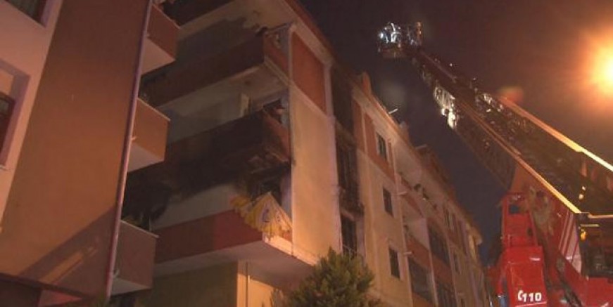 Maltepe'de korkutan yangın!