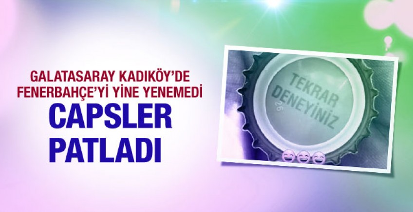 Galatasaray Fenerbahçe'yi yine yenemedi capsler patladı