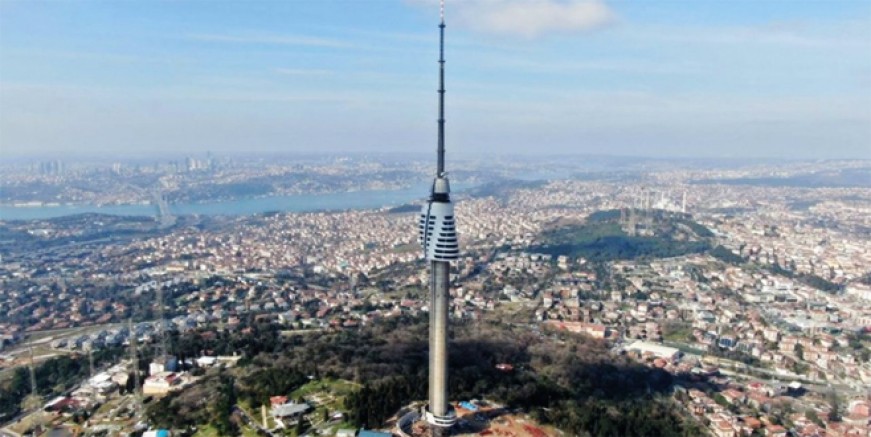 Çamlıca Kulesi'nde montaj tamam!