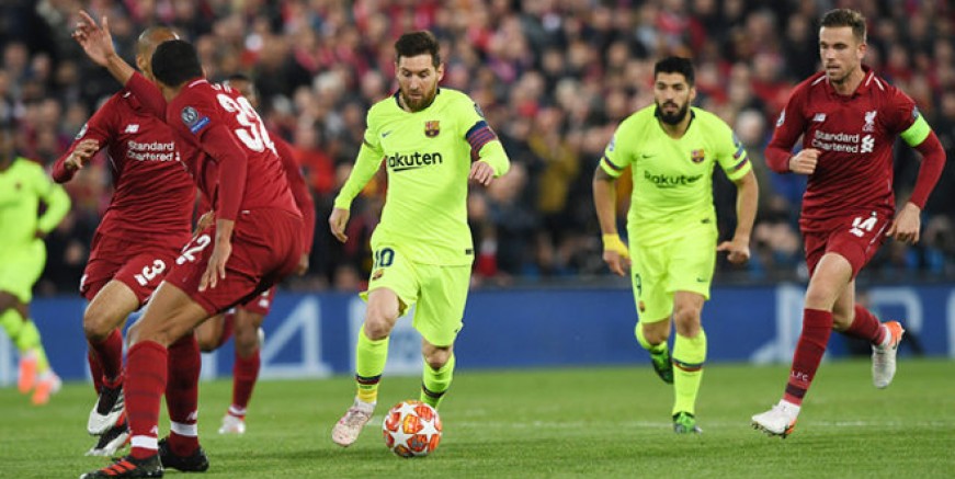 Liverpool Messi'yi sahadan sildi
