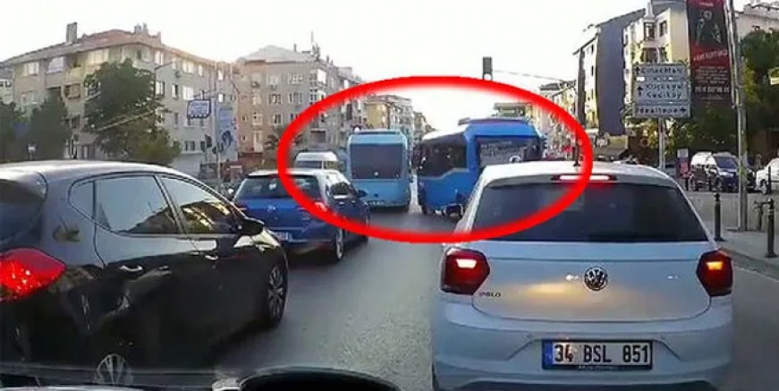 Maltepe'de yolcu minibüsü dehşeti!