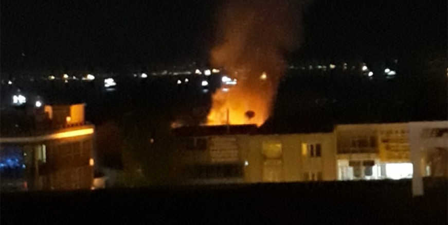 Kartal'da korkutan yangın!