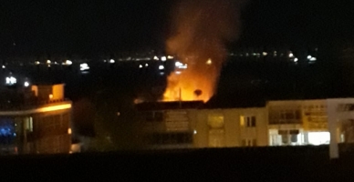 Kartal'da korkutan yangın