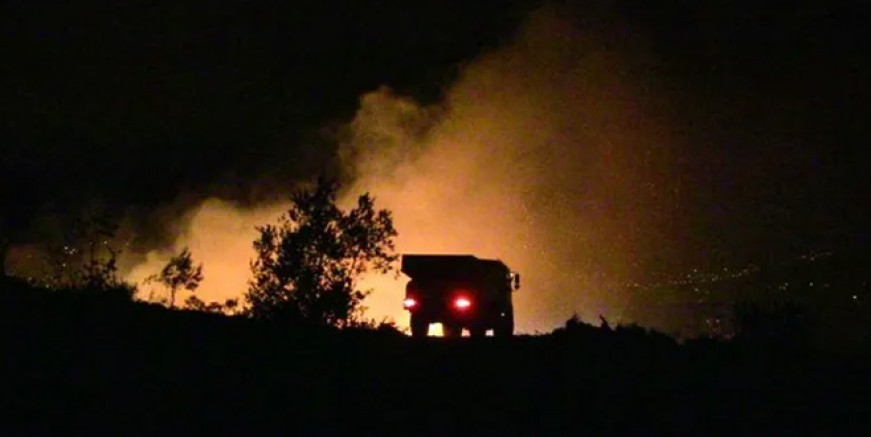 Hatay'da zeytinlik alanda korkutan yangın