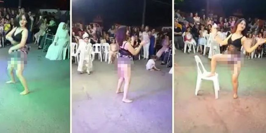 O dansöz gözaltına alındı