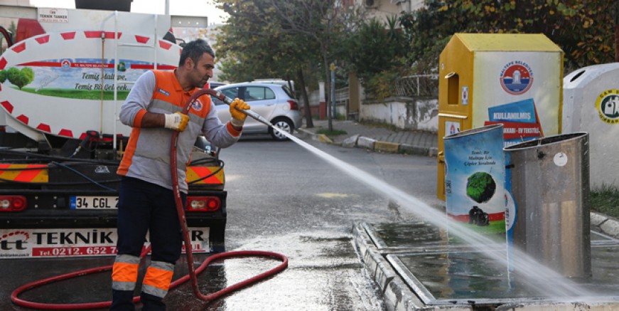Maltepe'de temizlik seferberliği