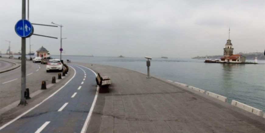 İstanbul'da sahiller boş kaldı