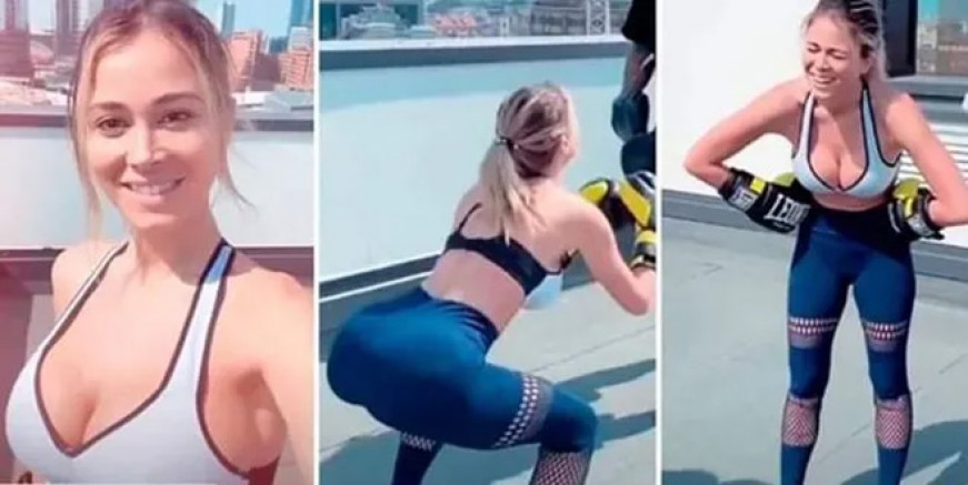 Diletta Leotta terasını ringe çevirdi!