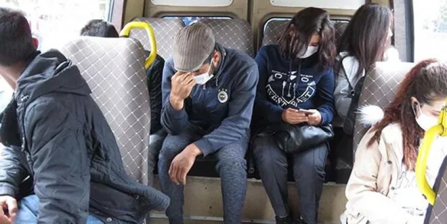 Kartal'da fazla yolcu taşıyan minibüslere ceza