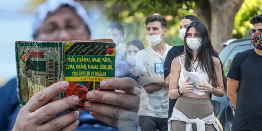 Öğrenciler içeride  veliler dışarıda ter döktü