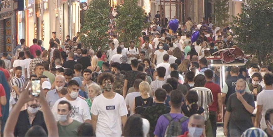 İstiklal Caddesi'nde korkutan görüntüler