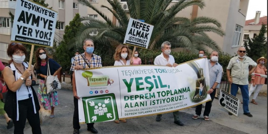Teşvikiye'de yeşil alan isyanı; dokunma!