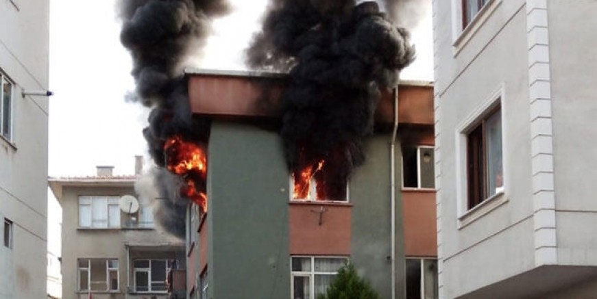 Kartal'da yangın faciası ucuz atlatıldı