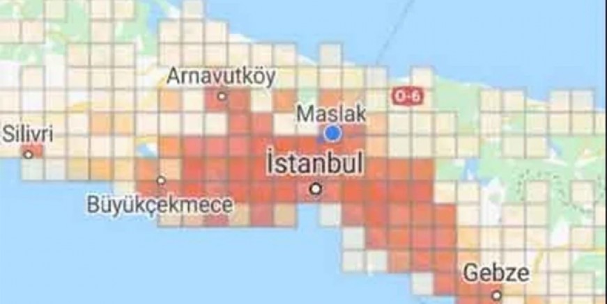 İstanbul'da dehşete düşüren koronavirüs haritası