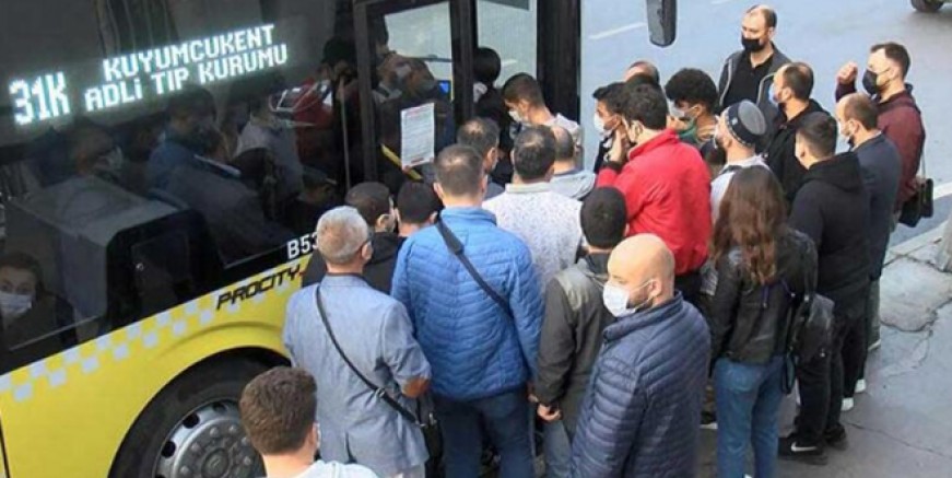 İstanbul'da şoke eden otobüs manzaraları