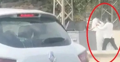 Damat gelini tekme tokat dövdü